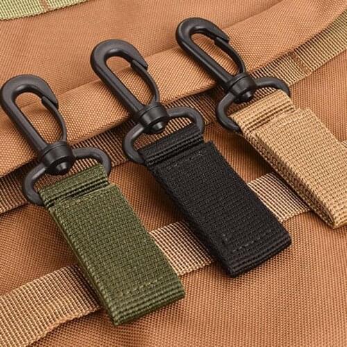 Outdoor Tactical Belt Buckle Belts Carabiner Military Hunting Equipment Lock For Backpacks Accessories Adjustable Belts Straps