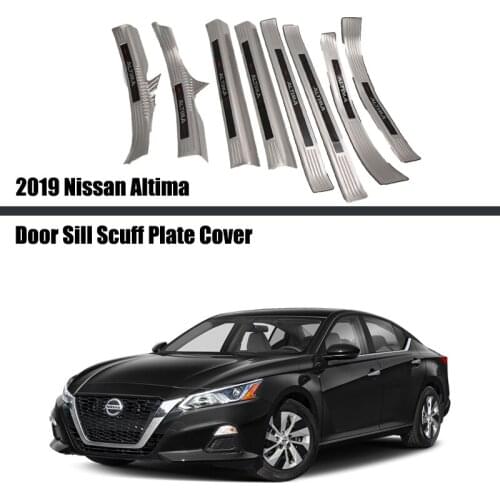 For Nissan Altima 2019 2020 Stainless Steel Inner & Outer Scuff Plate Door Sill Covers Trim Car Accessories