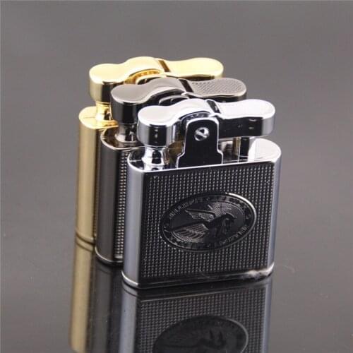 High Grade Waterproof Windproof Kerosene Lighter Retro Copper Cigarette Cigar Lighters Mens Smoking Tool Men Gift Gadgets