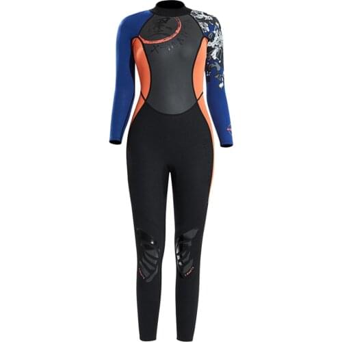Women Wetsuit 1.5mm Neoprene Jumpsuit with Knee Pad for Surfing Diving Scuba Wetsuit Close Body Fullbody Diving Suit