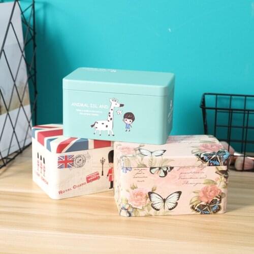 1pcs Iron Box Storage Box Can Be Used To Store Cards, Candy, Books, Clothes and Other Lovely Rectangular Boutique Small Boxes