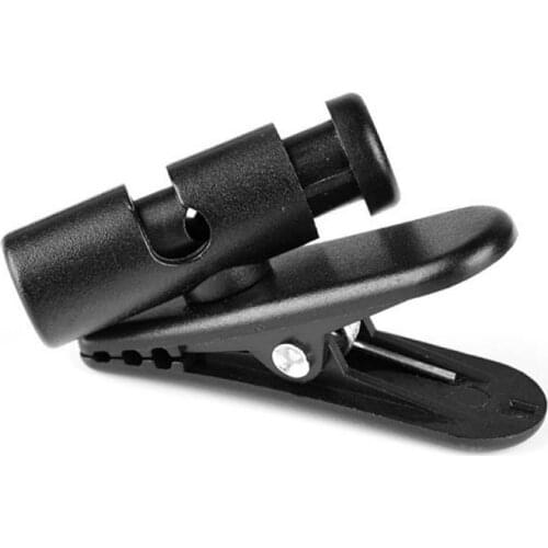 360° Rotatable Black Headphone Earphone Cable Cord Wire Lead Lapel Clip Nip Clamp Holder Headphone Wire Clamp Holder