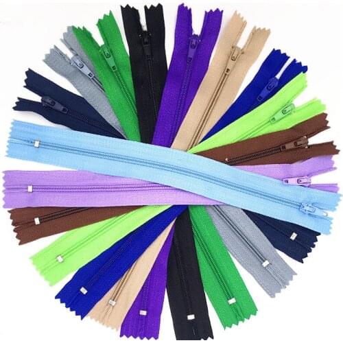 44pcs (50cm 20 Inch) (60cm 24 Inch)11/color 3# Colorful Closed End Nylon Coil Zippers Tailor Sewing Craft U Pick