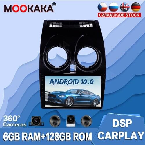 Android 10.0 128G For Nissan Qashqai 2006-2013 Car Multimedia Player Radio GPS Navigation Auto Stereo Recorder Unit Audio