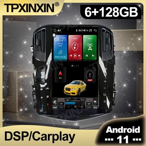 128GB Android 11 Tesla Vertical Screen Car Radio For Nissan Teana 2013 - 2018 Multimedia Auto Player Navigation Stereo GPS 2 din