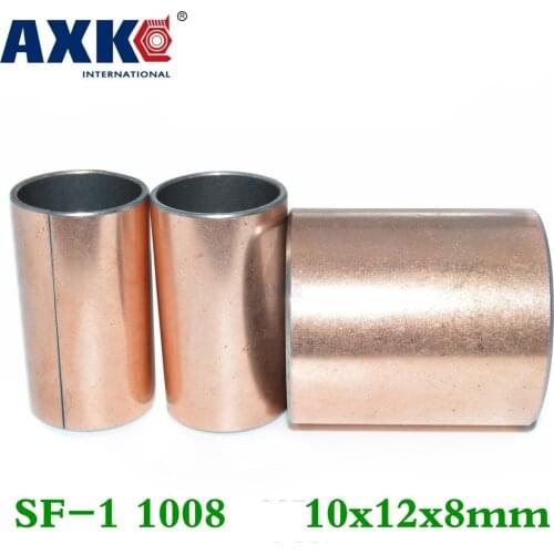 Axk 50pcs Sf-1 1008 10x12x8 Mm Self Lubricating Composite Bearing Bushing Sleeve Free Shipping Sf1
