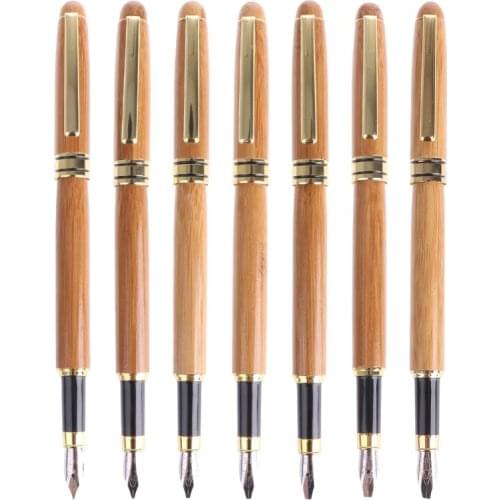 Bamboo Calligraphy Art Fountain Pen Chisel-pointed Nib 0.7mm-3.0mm Writing Tool