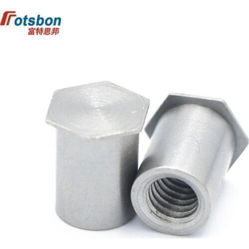 BSOS-6440-6 Blind Hole Threaded Standoffs Self Clinching Feigned Crimped Standoff Server Cabinet Sheet Metal Spacer PEM Rivet PC