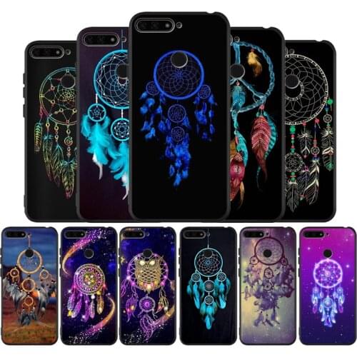 Dreamcatcher black Silicone Phone Case For Huawei honor 30 20 Pro 8 8X 9 10 20 Lite Mate 10 20 30 Lite Pro cover