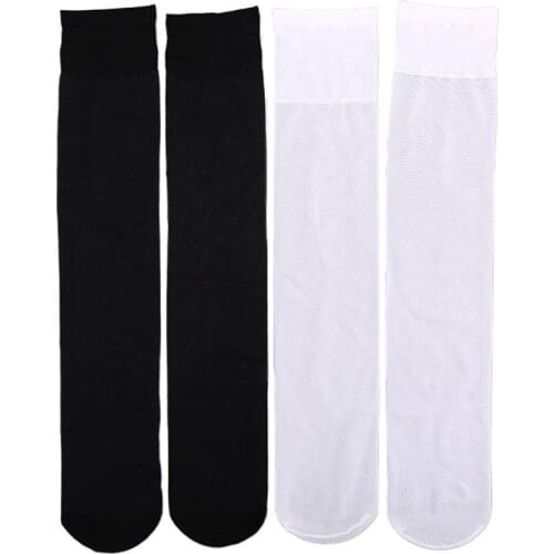 Women Sexy High Stockings Lower Knee Ultra Thin Invisible Socks Thigh Opaque Warm Student Uniforms Long Sock
