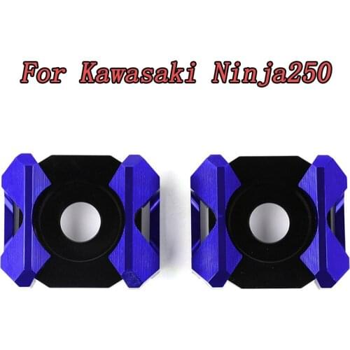 For Kawasaki Ninja 250R Ninja 250 SL Ninja 300 Motorcycle CNC Aluminum Rear Wheel Fork Decoration Cover Chain Adjuster