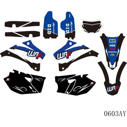 Graphics Decals Stickers Background Custom Number For Yamaha WR250F 2007-2014 WR450F 2007-2011 WR 250F 450F WR250 WR450 F
