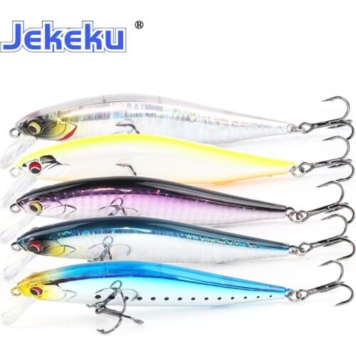 JEKEKU 1pc NEW Hard Minnow Fishing Lure Magnetic Wobbler 100mm 14g Artificial Hard Bait Plastic Bait Trout Bass Fishing Tackle