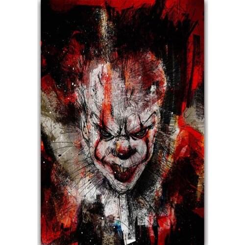 IT Movie Stephen King Painting Hot New 2017-Silk Art Poster Wall Sticker Decoration Gift
