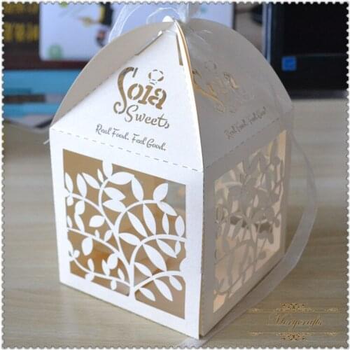 Laser cut birth day wedding party favors wedding decoration favor box