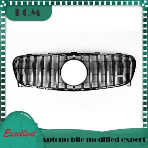 New Product For-Mercedes For-Benz GLA-class X156 GRT GLA200 GLA250 2017-2018 with Emblem GT Style Front Bumper Racing Grille
