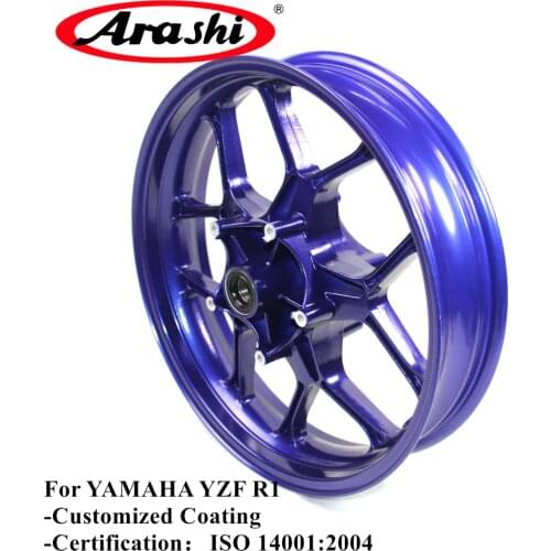 Arashi YZF R1 2015-2017 Front Rim For YAMAHA R 1 2015 2016 2017 15 16 17 Wheel Hub Motorcycle Aluminum Alloy Front Rims Blue