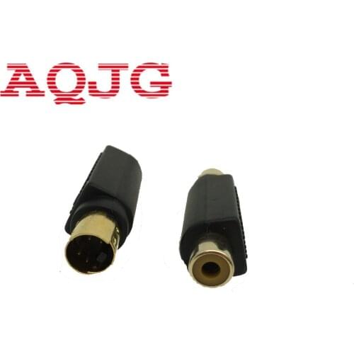 High Quality Brand New RCA Female Composite to S-Video svideo Male Adapter Adaptor Converter Connector 5PCS