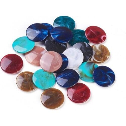 500g Flat Round Imitation Acrylic Beads For Jewelry Making DIY Bracelet Necklace 32x6mm,Hole: 1.6mm ,about 140pcs/500g F70