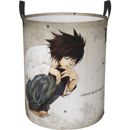Death Note Figure Stand Laundry Basket Toy Storage Box Super Large Bag Cotton Washing Dirty Clothes Big Basket