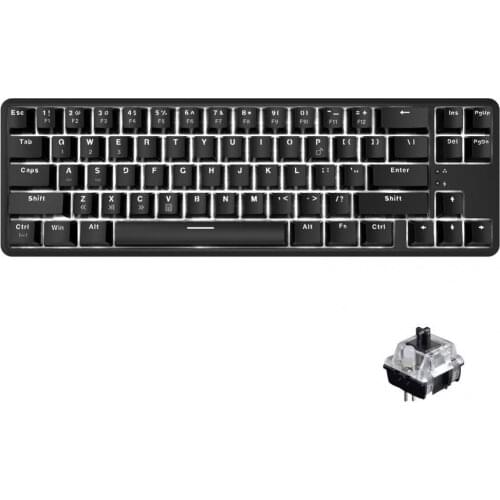 AJAZZ Practical Blue/Black/Brown/Red Switch Office Keyboard Lightweight Mechanical Keyboard Power-saving for Tablet