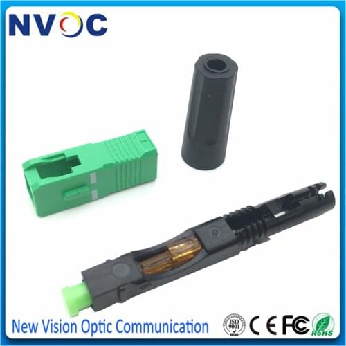 FTTH Pre-embedded 55mm SC/APC Embedded Quick Field Assembly FTTH Fiber Optic Fast Connector SCAPC
