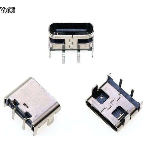 YUXI 5pcs Micro USB JACK 3.1 Type-C 6pin 4pin 2pin 2p Female Connector For Mobile Phone Charging Port Charging Socket