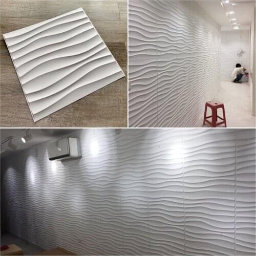 30x30cm 3D three-dimensional 3D tile panel mold plaster 3D wall stickers living room wallpaper mural waterproof bathroom kitchen