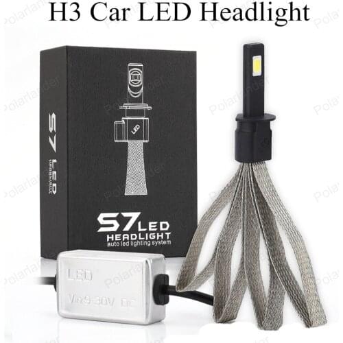 S7 H3 COB LED Car Headlight Bulbs 30W 3200LM 6000K High Power LED Headlights White Color Led Lamp 12V Kit