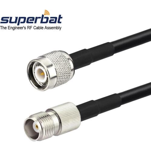 Superbat TNC Male Plug to TNC Female Jack Cable RG58 100cm RF Coaxial Jumper Cable Assembly