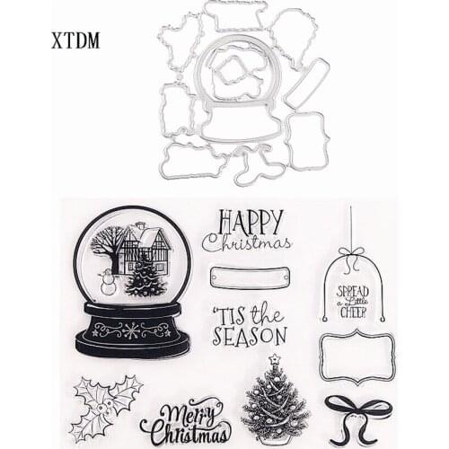 Cutting dies christmas crystal bottle metal printing craft paper relief DIY embossed Easter New Year Valentines DayEaster