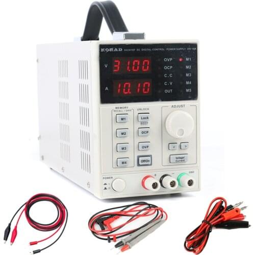 KORAD KA3010P High Precision Adjustable Digital Linear Programmable Switch DC Power Supply 30V 10A 0.01V 0.001A USB RS232