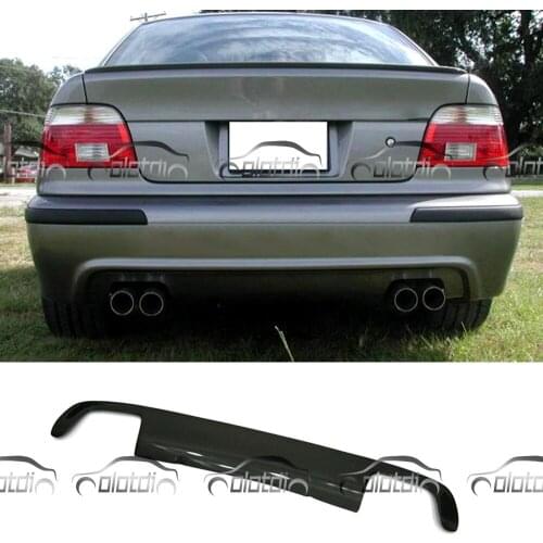 Carbon Fiber Rear Bumper Diffuser Spoiler For BMW E39 M5 1998-2003 Quad Exhaust Tips Car Styling