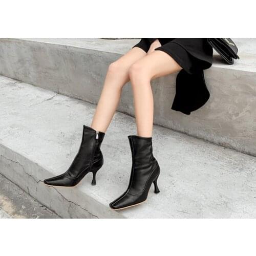 Women boots shoes Ladies fashion sexy high-heeled elegant shose cancise pumps winter Soft comfortable classic spring autumn New
