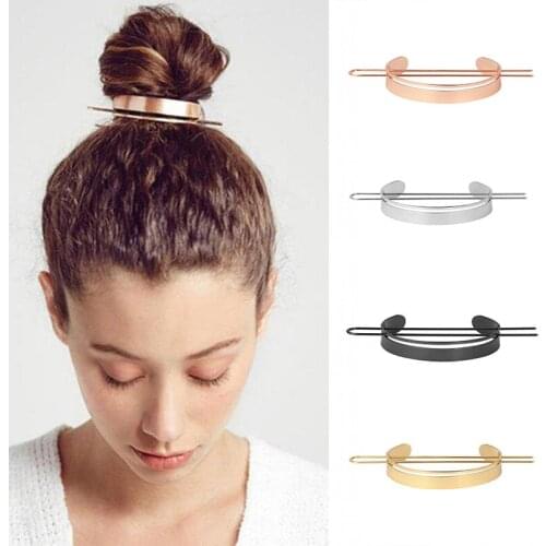 Women Ponytail Holder Cuff Clips Hair Sticks Fashion Bun Cuff HairPin Women Retro Hair Pins Cage Unique Wedding Hair Accessories