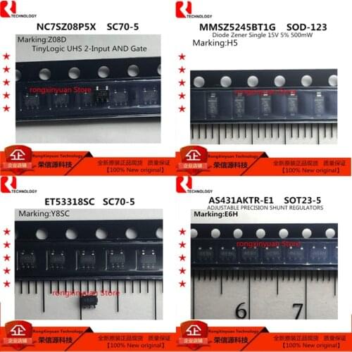 20 pcs NC7SZ08P5X_NL NC7SZ08P5X NC7SZ08 MMSZ5245BT1G MMSZ5245B MMSZ5245B-7-F ET53318SC ET53318 AS431AKTR-E1 AS431AKTR AS431 New