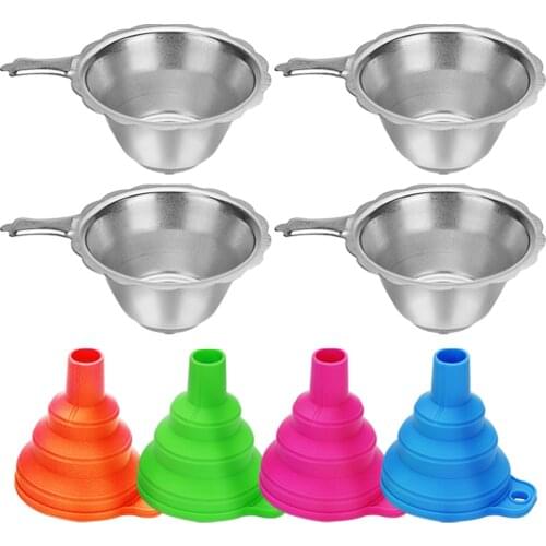 Funnel 3D Printer Accessorie Silicon Metal UV Resin Filter Cup+Silicone Funnel for Anycubic/ELEGOO Photon DLP