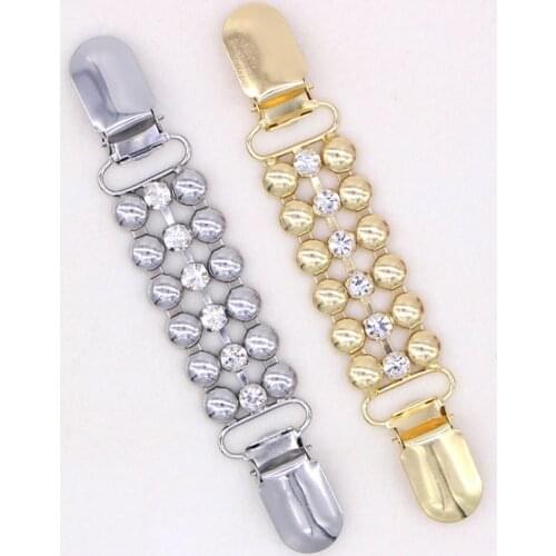 Cardigan Crystal Sweater Brooch Retro Clothes Decor Fashion Pin Scarf Clips Round Simple Buckle Cardigan Clips Buckle Duck Clip