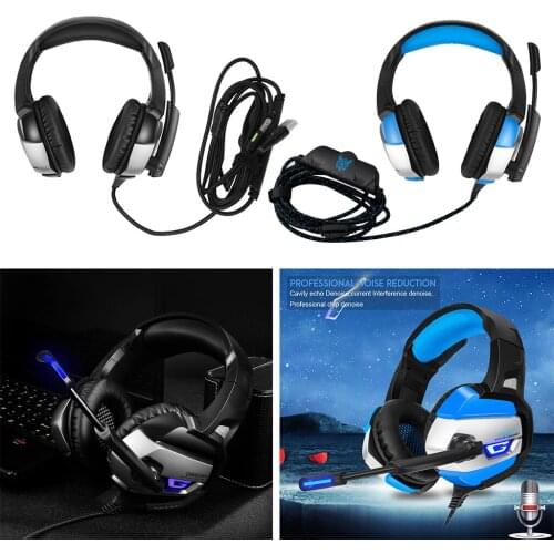 K5 Gaming Headset for One Switch PS4 PSP 3.5MM Gamer Headphone MIC
