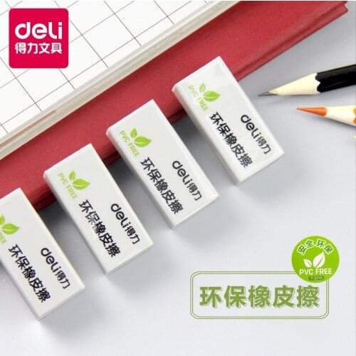 3pcs / 5pcs Deli 71071 environmental rubber error correction test card, homework modification eraser, student office stationery