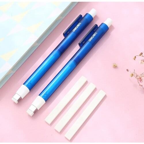 Creative Pencil Rubber Retractable Press Eraser School Stationery Erasers Student Correction Supplies