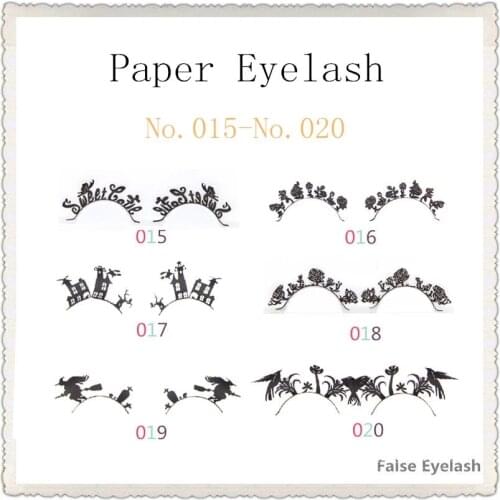 Hot style full hand made cutting paper false eyelash more than 80 styles art eyelashes No.021-026