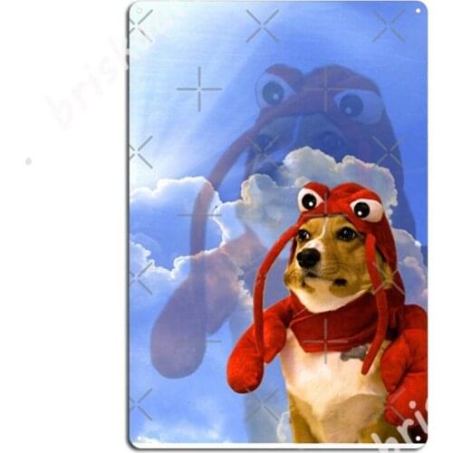 Lobster Corgi, Doggo 1 Metal Signs pub Mural Vintage Painting Décor Tin sign Posters