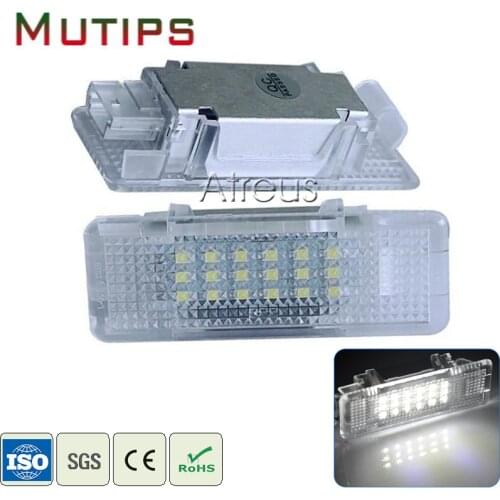 Mutips Car Door Welcome Lights 12V For BMW E53 X5 E39 Z8 E52 Accessories No error 1Pair White SMD3528 LED Courtesy Lamp Bulb Kit