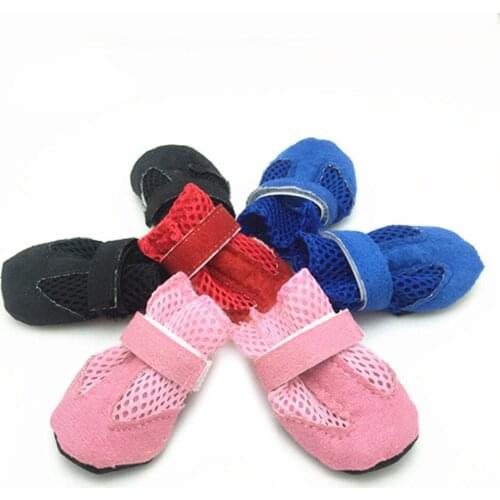 Dog Puppy Pet Soft Mesh Anti-slip Shoes Waterproof Booties Socks For Small Dog Puppies Comfortable Boots Casual Sneakers