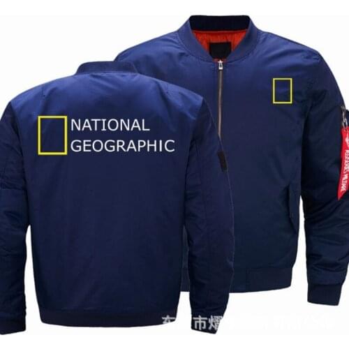 2021NEW Flight Flying Jacket Winter thicken Warm Zipper Men Jackets ANTIONAL GEOGRAPHIC Mens Casual Coa