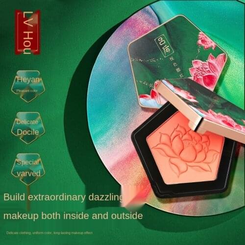 NEW 3Colors Blush Peach Pallete Face Blush Mineral Pigment Palette Cream Shining Blusher Face Red Shadow Cosmestics Powder