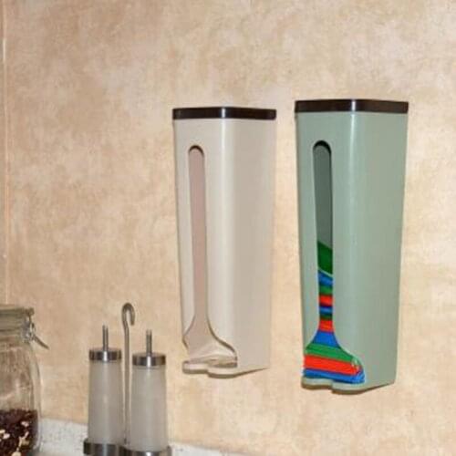 New Kitchen Organizer Portable Home Storage Racks Plastic Storage Box Wall Hanging Bathroom Garbage Bags Holders Racks