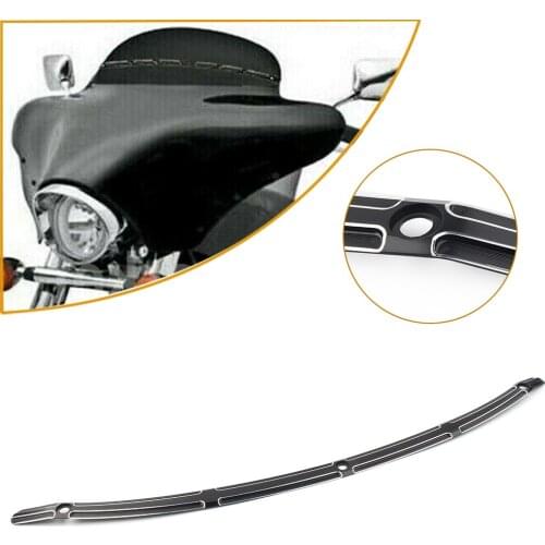 1Pcs Motorcycle Fairing Windshield Strip Trim Metal For Harley Electra Glide Classic/ Limited 2014 2015 2016 2017 2018 2019 2020