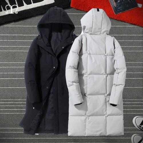 Winter Long Parkas Mens Brand 2021 Casual Warm Thick Windproof Jacket Coat Mens New Autumn Outwear Hooded Overcoat Jackets Male